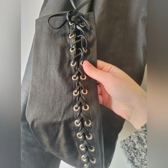 Taylor Lash X The Namesake Lace Up Leather Legging Size XS - Picture 6 of 6